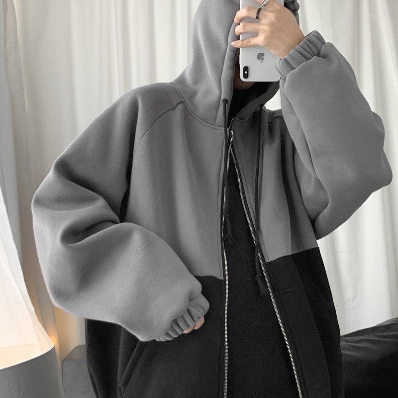 Men's Hoodies Fashion Men Autumn Winter Casual Sweatshirt Loose Patchwork Tracksuit Male Fitness Hooded Coats Hip Hop, Gray blue 1052
Men's Hoodies Fashion Men Autumn Winter Casual Sweatshirt Loose Patchwork Tracksuit Male Fitness Hooded Coats Hip Hop, Gray blue 1052