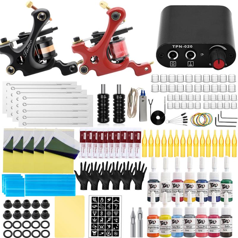 Tattoo Guns Kits Pro Complete Kit Coil Machine Set Power Supply Needles For Beginner StarterTattoo KitsTattoo
Tattoo Guns Kits Pro Complete Kit Coil Machine Set Power Supply Needles For Beginner StarterTattoo KitsTattoo