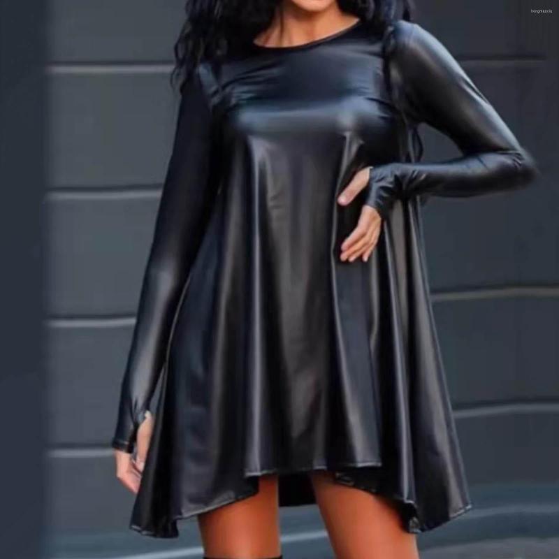 Casual Dresses Autumn Dress For Women 2023 Plain Oversized Daily Streetwear O Neck Long Sleeve Thumb Hole Pu Leather Smock Mini, Black
Casual Dresses Autumn Dress For Women 2023 Plain Oversized Daily Streetwear O Neck Long Sleeve Thumb Hole Pu Leather Smock Mini, Black