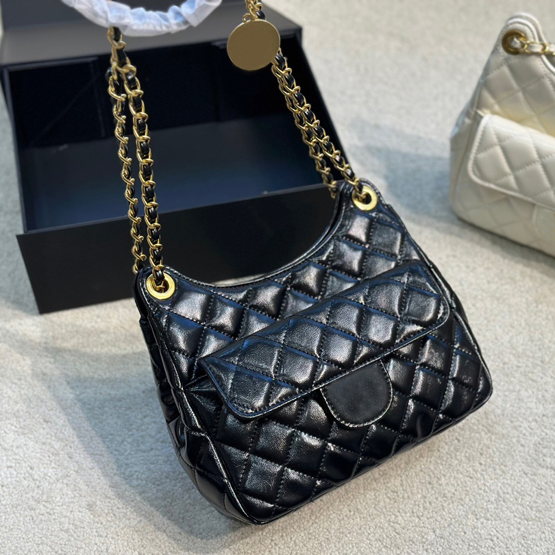 5A Designer Hobo Bag Classic Diamond Lattice Patent Leather Chain Women Crossbody Handbags, White
5A Designer Hobo Bag Classic Diamond Lattice Patent Leather Chain Women Crossbody Handbags, White