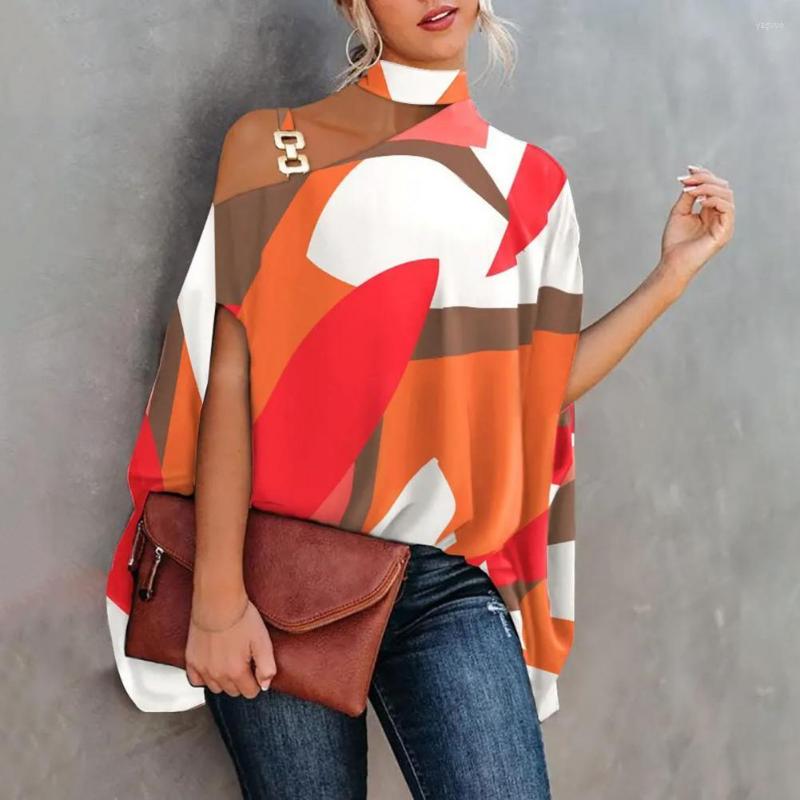 Women's Blouses Women Blouse Batwing Sleeve Stand Collar Summer Top Print Casual Loose Off Shoulder Shirt Women's Clothing For
Women's Blouses Women Blouse Batwing Sleeve Stand Collar Summer Top Print Casual Loose Off Shoulder Shirt Women's Clothing For