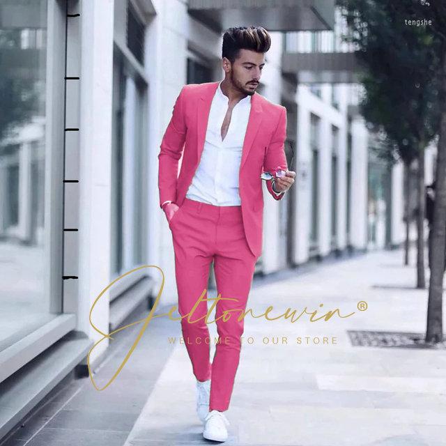 Men's Suits Classic Pink For Men Slim Fit 2 Piece Jacket Pants Set Formal Groom Wedding Prom Tuxedo Male Office Business Blazer, Picture shown
Men's Suits Classic Pink For Men Slim Fit 2 Piece Jacket Pants Set Formal Groom Wedding Prom Tuxedo Male Office Business Blazer, Picture shown