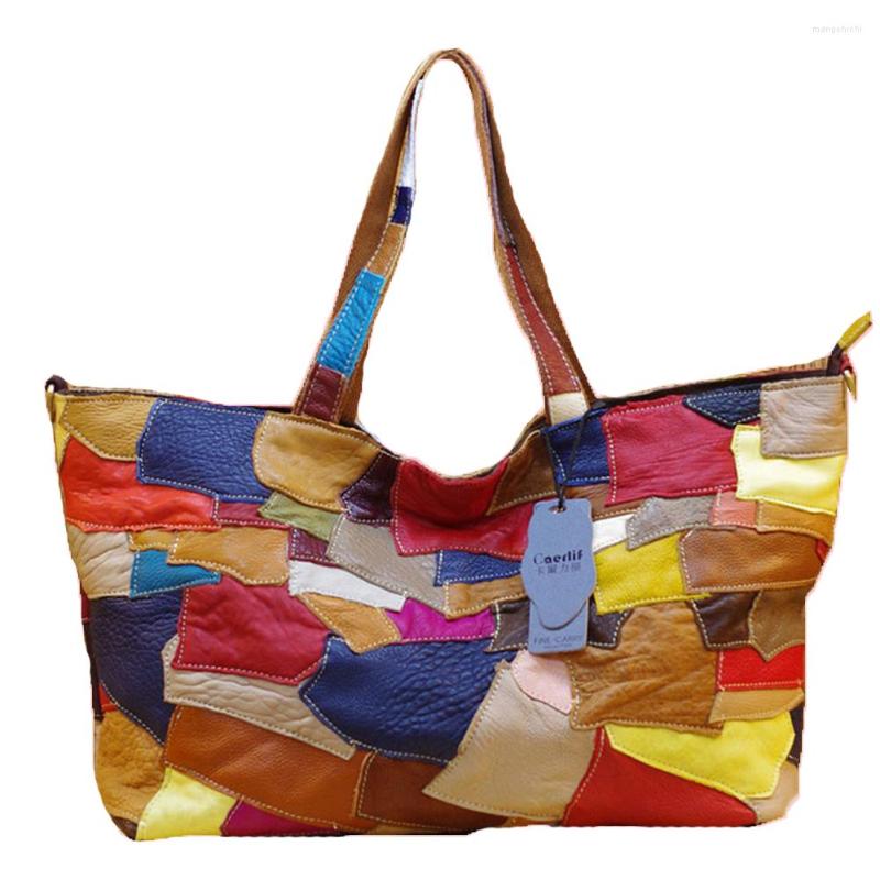 Evening Bags Caerlif Fashion Bag Wind Restoring Ancient Ways Is Colorful Leather Stitching Color Character Bump One Shoulder His Female
Evening Bags Caerlif Fashion Bag Wind Restoring Ancient Ways Is Colorful Leather Stitching Color Character Bump One Shoulder His Female