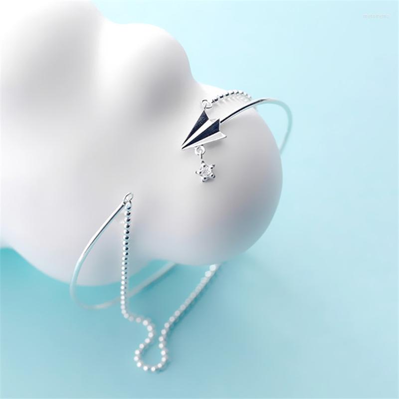 Bangle Collection Simple Paper Airplane Wrist Bracelet Bridal Sets Bead Chain Cuff Bangles On Hand Women Armband Tibetan Silver CZ
Bangle Collection Simple Paper Airplane Wrist Bracelet Bridal Sets Bead Chain Cuff Bangles On Hand Women Armband Tibetan Silver CZ