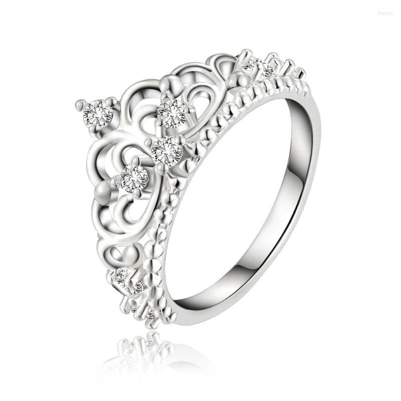Cluster Rings BABYLLNT Fashion Ring 925 Sterling Silver Crown Zircon Crystal Queen For Woman Wedding Jewelry Gift
Cluster Rings BABYLLNT Fashion Ring 925 Sterling Silver Crown Zircon Crystal Queen For Woman Wedding Jewelry Gift