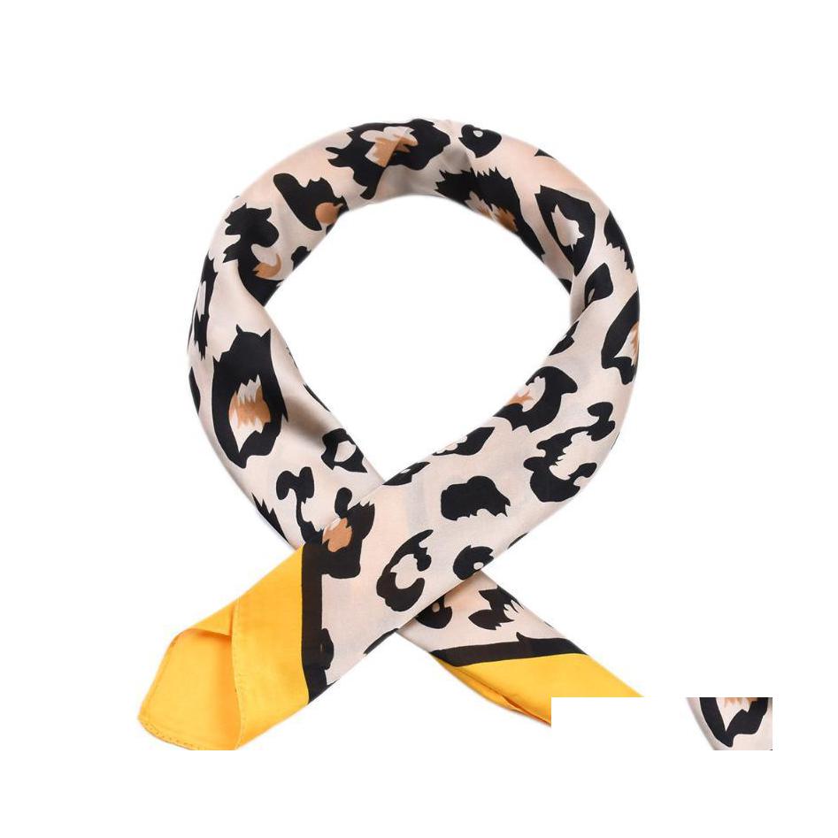 Scarves Female Scarf Silk Satin Leopard Print Small Square 70X70 Spring And Autumn Chiffon Summer Kerchief Drop Delivery Fashion Acc Dhq8S
Scarves Female Scarf Silk Satin Leopard Print Small Square 70X70 Spring And Autumn Chiffon Summer Kerchief Drop Delivery Fashion Acc Dhq8S