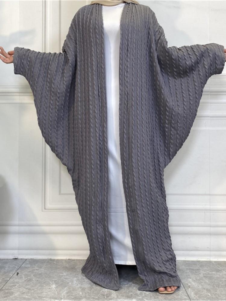Ethnic Clothing Muslim Cardigans Dress Women Batwing Sleeve Abaya Islam Robes Autumn Solid Knitted Sweater Casual Long Jackets
Ethnic Clothing Muslim Cardigans Dress Women Batwing Sleeve Abaya Islam Robes Autumn Solid Knitted Sweater Casual Long Jackets