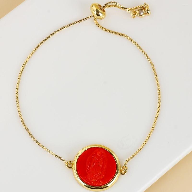 Link Bracelets Classic Design Gold Color Blessed Virgin Mary Charm For Women Crystal Bracelet Christian Jewelry
Link Bracelets Classic Design Gold Color Blessed Virgin Mary Charm For Women Crystal Bracelet Christian Jewelry