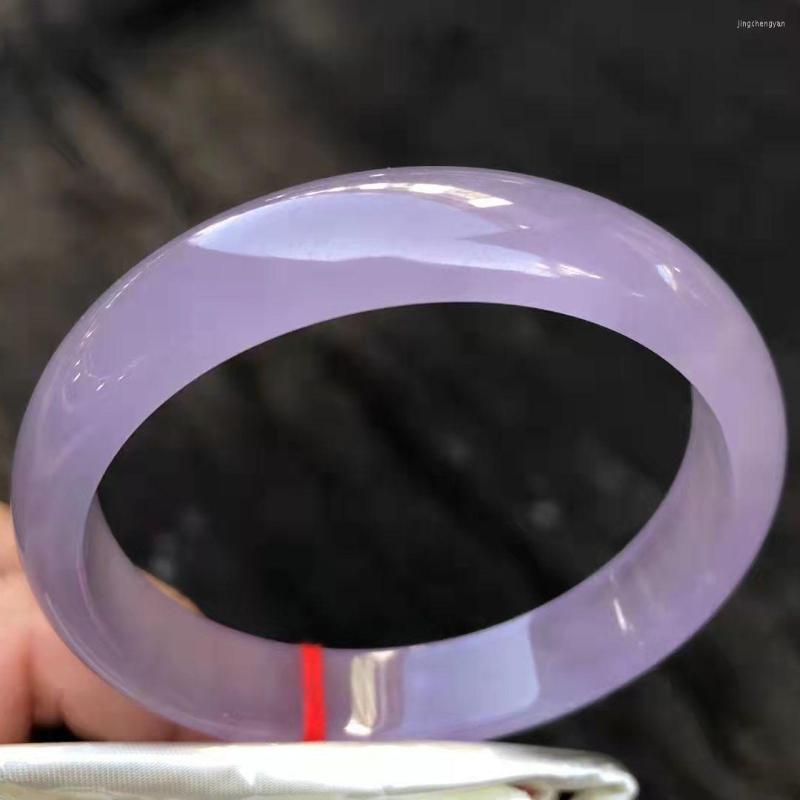 Bangle Grade A Exquisite Jewelry Natural Burmese Jadeite Light Purple Jade Bracelet Elegant Princess Family Friends Nice Holiday
Bangle Grade A Exquisite Jewelry Natural Burmese Jadeite Light Purple Jade Bracelet Elegant Princess Family Friends Nice Holiday
