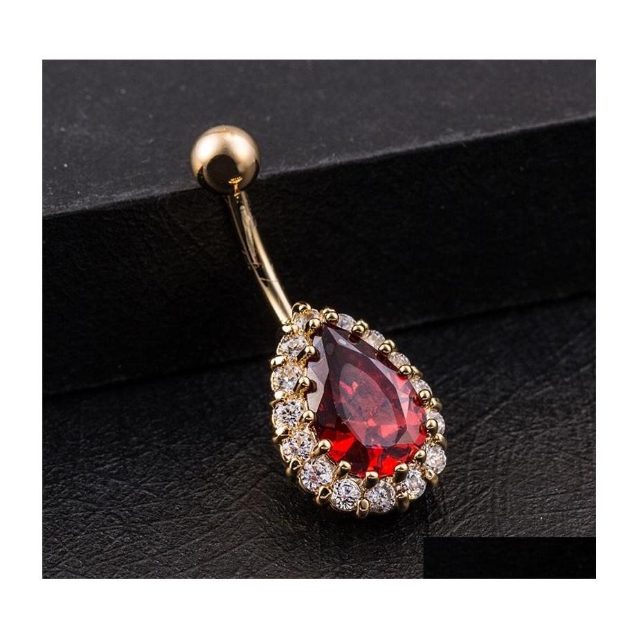 Navel Bell Button Rings Fashion Vintage Charm Big Drops Of Water Zircon Flower Dangle Belly Ring Gold Plated For Girl Gift Women J Dhk28
Navel Bell Button Rings Fashion Vintage Charm Big Drops Of Water Zircon Flower Dangle Belly Ring Gold Plated For Girl Gift Women J Dhk28