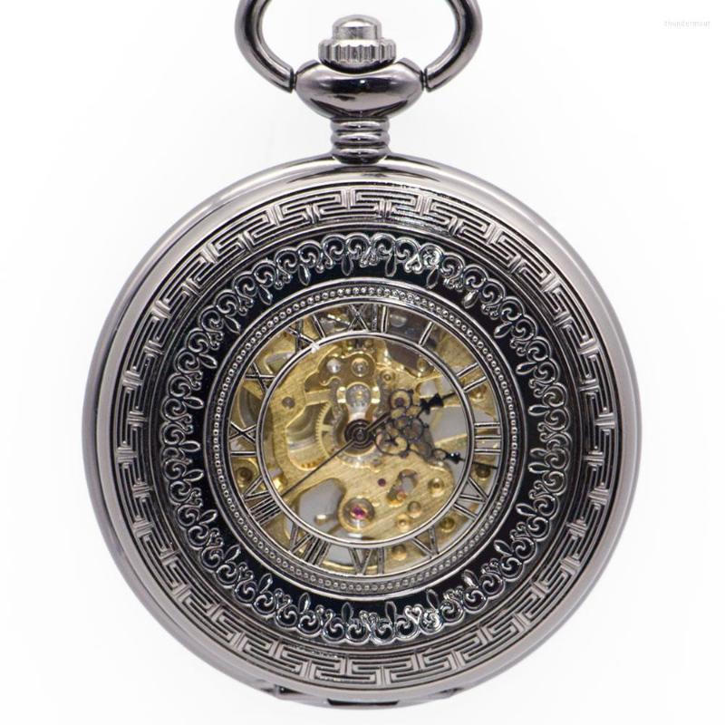 Pocket Watches Retro Steampunk Mechanical Watch Bronze Skeleton Engraved Fob Chain Box Package Men Women Flip PJX1348, No box
Pocket Watches Retro Steampunk Mechanical Watch Bronze Skeleton Engraved Fob Chain Box Package Men Women Flip PJX1348, No box