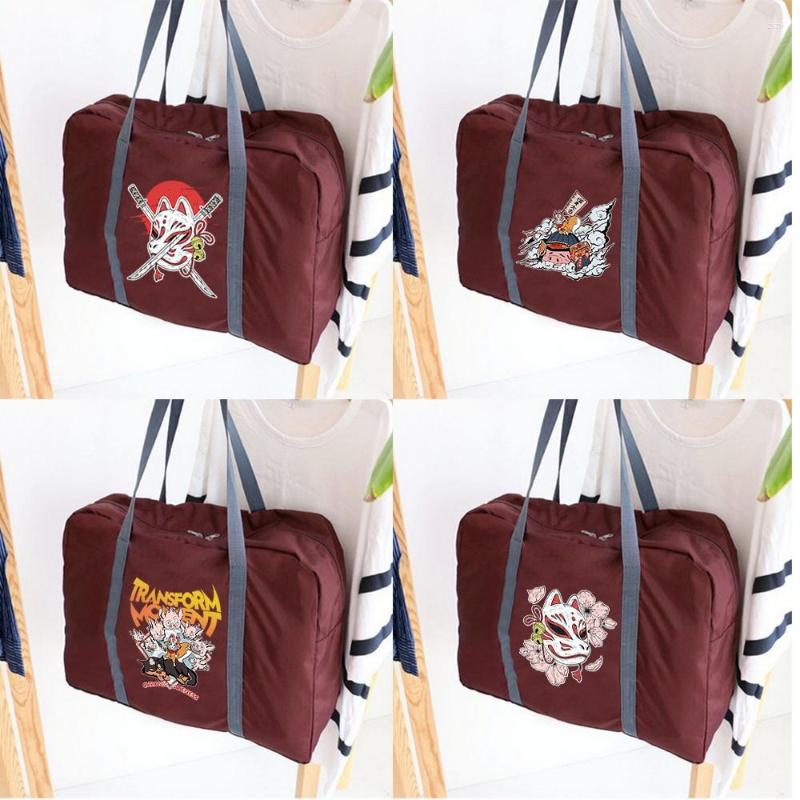 Duffel Bags Travel Bag Unisex Foldable Handbag Large Capacity Portable Weekend Organizer Clothes Storage Accessories Mask Series, Wine red
Duffel Bags Travel Bag Unisex Foldable Handbag Large Capacity Portable Weekend Organizer Clothes Storage Accessories Mask Series, Wine red