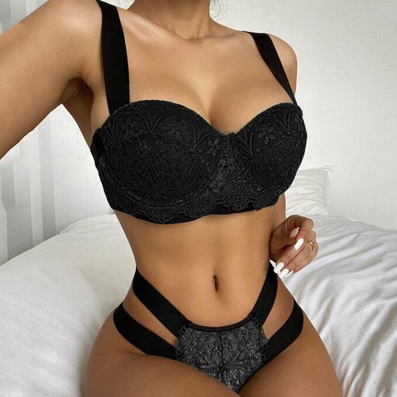 Bras Sets Sexy Floral Lace Lingerie Women's Underwear Set Transparent Erotic Panty Brief Two Piece Women, Red
Bras Sets Sexy Floral Lace Lingerie Women's Underwear Set Transparent Erotic Panty Brief Two Piece Women, Red