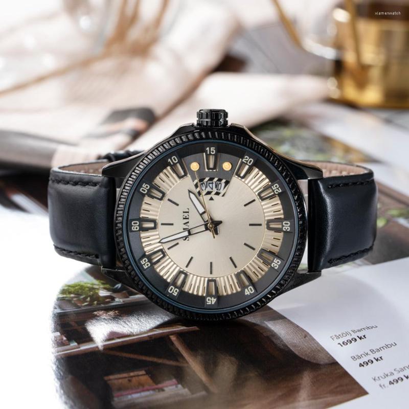 Wristwatches SMAEL Men Quartz WirstWatch Stainless Steel Rose Gold Case Male Leather Automatic Date Watches Mens Waterproof Sport Clock, Gray
Wristwatches SMAEL Men Quartz WirstWatch Stainless Steel Rose Gold Case Male Leather Automatic Date Watches Mens Waterproof Sport Clock, Gray
