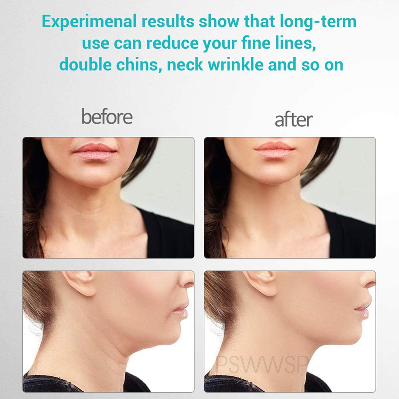 Face Massager Neck Face Beauty Device 3 Color LED Pon Therapy Skin Tighten Reduce Double Chin Anti Wrinkle Remove Neck Lift Skin Care Tools 230203