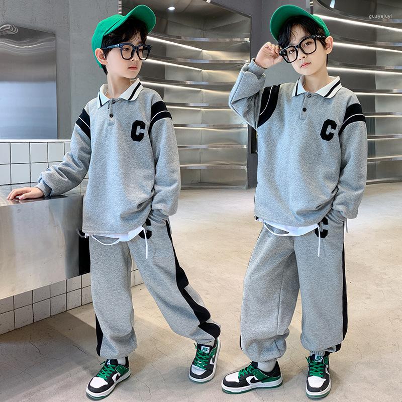 Clothing Sets 2-12Y Children's Spring Autumn Boys Sports Causer Sweater Suit Sportswear Pullover Pants 2pcs Set, Gray
Clothing Sets 2-12Y Children's Spring Autumn Boys Sports Causer Sweater Suit Sportswear Pullover Pants 2pcs Set, Gray