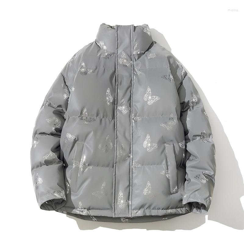 Men's Down Man&woman Winter Jackets Coats Reflective Warm Coat Padded Thick Windbreaker Outwear Butterfly Flower Parka Harajuku A6679, Silver
Men's Down Man&woman Winter Jackets Coats Reflective Warm Coat Padded Thick Windbreaker Outwear Butterfly Flower Parka Harajuku A6679, Silver