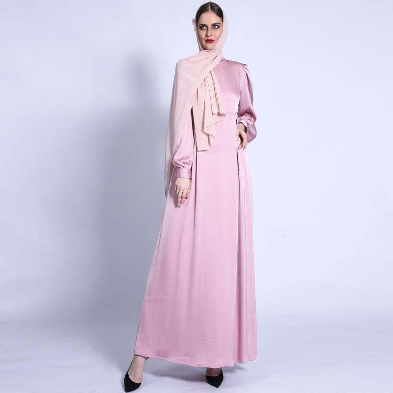 Ethnic Clothing Women Muslim Arab Abaya Satin Elegant Long Dress Islamic Flare Sleeve Wedding Maxi Robe Solid Color Spring Autumn Dubai
Ethnic Clothing Women Muslim Arab Abaya Satin Elegant Long Dress Islamic Flare Sleeve Wedding Maxi Robe Solid Color Spring Autumn Dubai