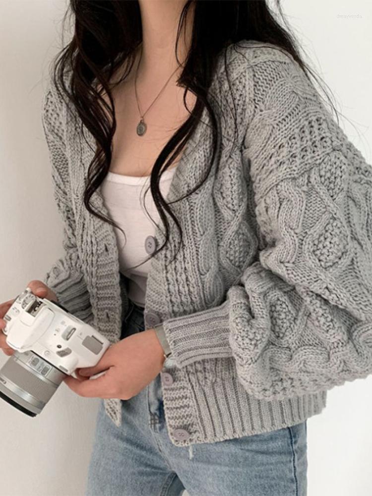 Women's Knits Knitwear Short Outer Women Autumn Winter Sweater 2023 Korean Style Chic Loose Simple Knit Cardigan V-neck Lantern Sleeve, Beige
Women's Knits Knitwear Short Outer Women Autumn Winter Sweater 2023 Korean Style Chic Loose Simple Knit Cardigan V-neck Lantern Sleeve, Beige