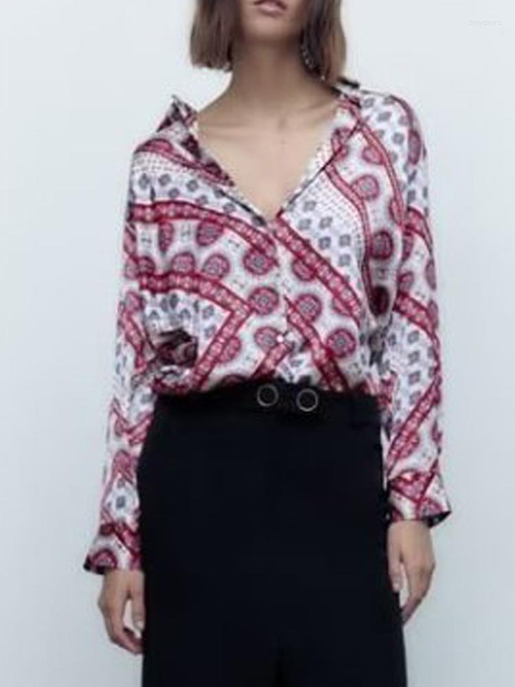 Women's Blouses Kumsvag 2023 Summer Women Print Shirts Tops Fashion Loose Satin Turn-down Collar Female Elegant Street Top Clothing
Women's Blouses Kumsvag 2023 Summer Women Print Shirts Tops Fashion Loose Satin Turn-down Collar Female Elegant Street Top Clothing