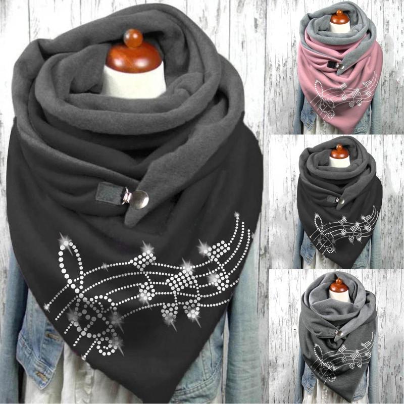 Scarves Fashion Women Music Note Print Button Wrap Casual Warm Ladias Shawls Winter Scarf Blanket Wraps Female Bandana
Scarves Fashion Women Music Note Print Button Wrap Casual Warm Ladias Shawls Winter Scarf Blanket Wraps Female Bandana