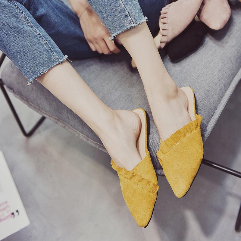 Slippers Women Flat Shoes Slip On Mules Fashion Ruffles Ladies Fabric Platform Loafer Flip Flops Summer, Black
Slippers Women Flat Shoes Slip On Mules Fashion Ruffles Ladies Fabric Platform Loafer Flip Flops Summer, Black