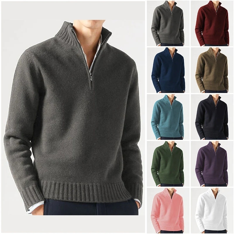 Men's Sweaters Cashmere Zipper Basic Winter Fleece Thicker Half Turtleneck Warm Pullover Quality Male Slim 230203, Pink
Men's Sweaters Cashmere Zipper Basic Winter Fleece Thicker Half Turtleneck Warm Pullover Quality Male Slim 230203, Pink