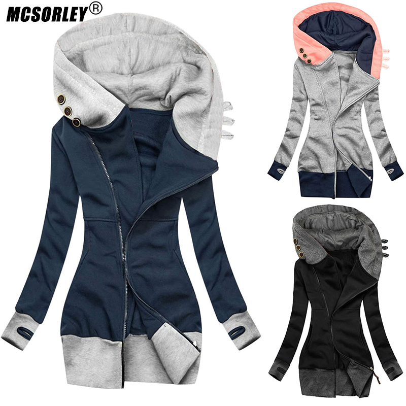 Women' Hoodies Sweatshirts MCSORLEY Brand Design Style Casual Hoody Clothing Sweatwear Sexy Solid Jacket Zipper Pocket Sweatshirt Long Sleeve Coat 230202, Gray
Women' Hoodies Sweatshirts MCSORLEY Brand Design Style Casual Hoody Clothing Sweatwear Sexy Solid Jacket Zipper Pocket Sweatshirt Long Sleeve Coat 230202, Gray