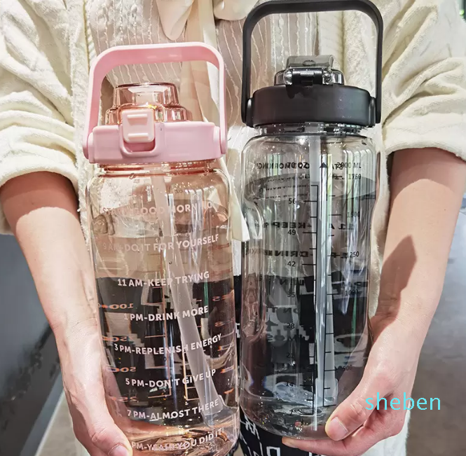 2L Sports Water Bottle with Straw Portable Large Capacity bottles Fitness Bike Cup Summer Cold Water Jug Time Marker Other Sporting Goods
2L Sports Water Bottle with Straw Portable Large Capacity bottles Fitness Bike Cup Summer Cold Water Jug Time Marker Other Sporting Goods
