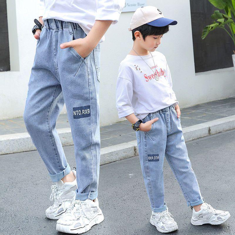 Jeans Spring Casual Tie Feet Boys Letter Trousers Autumn Denim Pants Kids Children Loose Bottoms ClothingJeans, Style 13
Jeans Spring Casual Tie Feet Boys Letter Trousers Autumn Denim Pants Kids Children Loose Bottoms ClothingJeans, Style 13