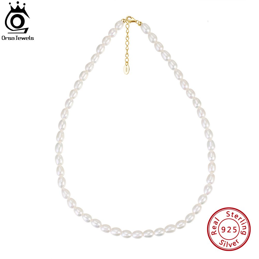 Chokers ORSA JEWELS 925 Sterling Silver Pearl Choker Necklace Handmade 56mm Handpicked Freashwater Chain for Women Jewelry GPN26 230202 
Chokers ORSA JEWELS 925 Sterling Silver Pearl Choker Necklace Handmade 56mm Handpicked Freashwater Chain for Women Jewelry GPN26 230202