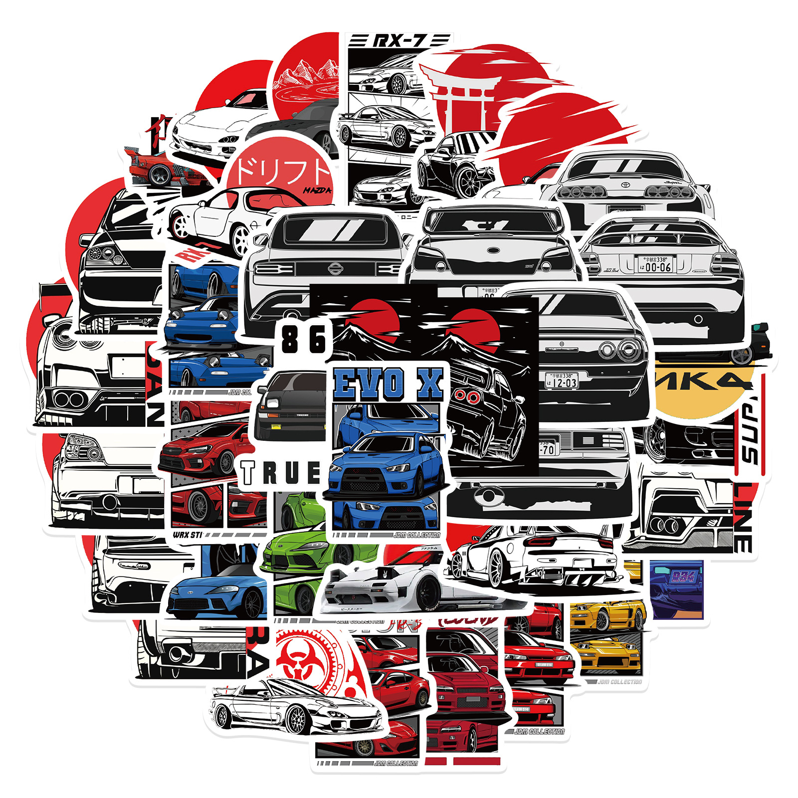 50Pcs Racing Stickers For Kids Toys Waterproof Sticker For Notebook Skateboard Laptop Luggage Car Decals, Multi-color
50Pcs Racing Stickers For Kids Toys Waterproof Sticker For Notebook Skateboard Laptop Luggage Car Decals, Multi-color