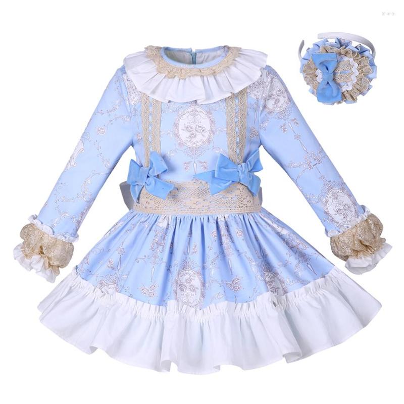 Girl Dresses Autumn Halloween Elegant Casual Blue Baby Girls Lace Princess Bow For Kid Children Costumes 2 3 To 8 Years Old, Multi
Girl Dresses Autumn Halloween Elegant Casual Blue Baby Girls Lace Princess Bow For Kid Children Costumes 2 3 To 8 Years Old, Multi
