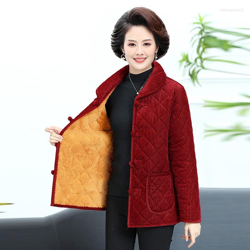 Women's Trench Coats Winter Coat With Velvet Thick Middle-Aged Grandma Parkas Warm Solid Color Buckle Cotton-Padded Jacket For Women -5XL, Red
Women's Trench Coats Winter Coat With Velvet Thick Middle-Aged Grandma Parkas Warm Solid Color Buckle Cotton-Padded Jacket For Women -5XL, Red