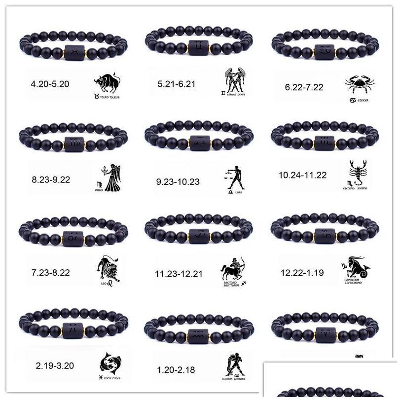 Beaded 12 Constellations Strand Bracelets Natural Black Glass Bead Bracelet Star Sign Constellation Horoscope Couple Friends Dhgarden Dh6T3
Beaded 12 Constellations Strand Bracelets Natural Black Glass Bead Bracelet Star Sign Constellation Horoscope Couple Friends Dhgarden Dh6T3