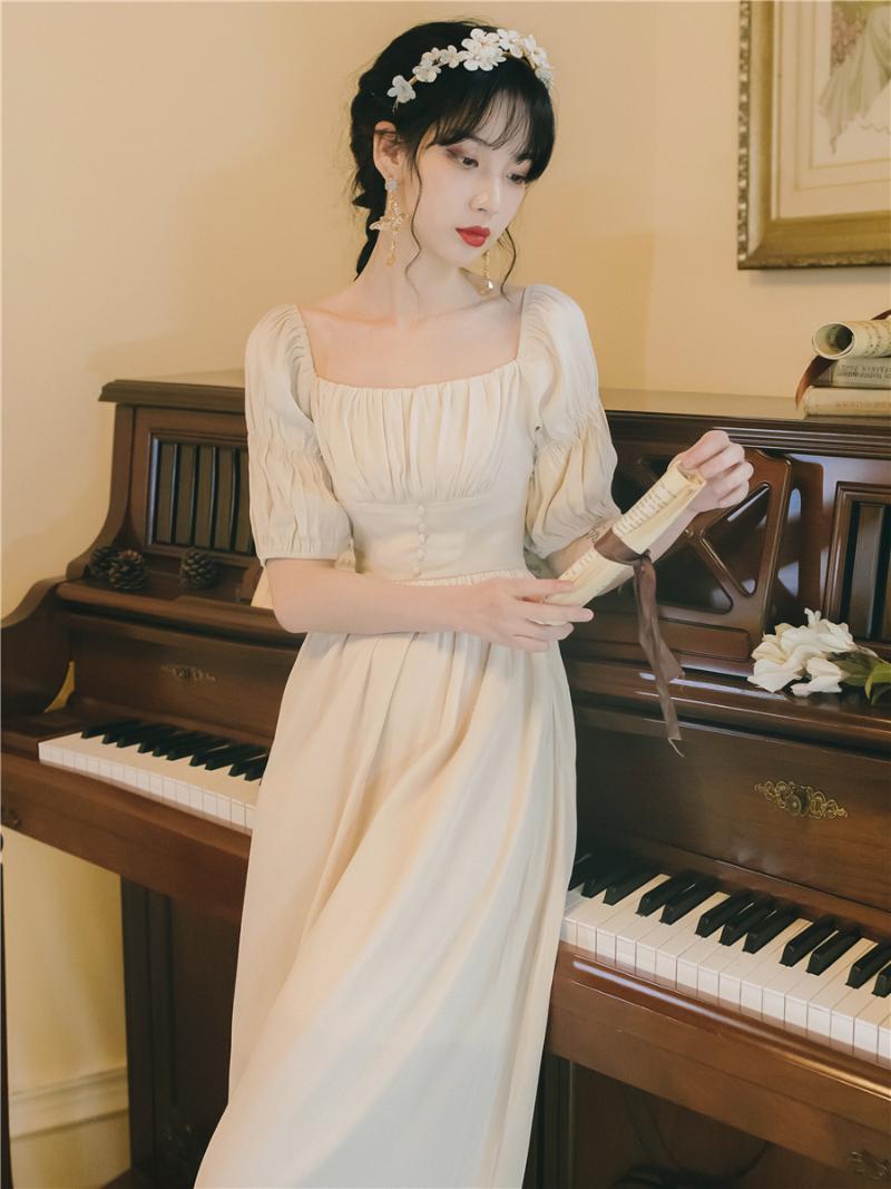Party Dresses Women Dress Summer Vintage Elegant European White Super Fairy Luxury Maxi For Princess, Apricot
Party Dresses Women Dress Summer Vintage Elegant European White Super Fairy Luxury Maxi For Princess, Apricot