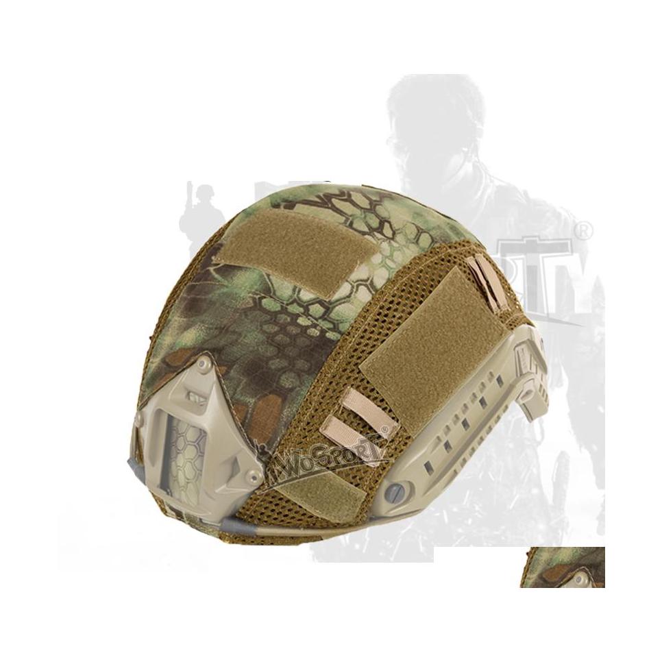 

Tactical Helmet Cover Airsoft Paintball Accessories Combat Upgraded Fast Er Mh Pj Base Jump Style For Hunting Drop Delivery Gear Equi Dh9Gc, Red