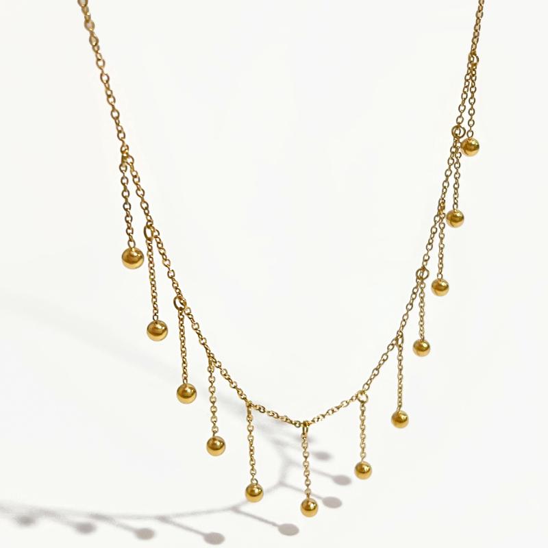 Pendant Necklaces Peri'sBox Minimalist Bead Tassel For Women Metal Golden Stainless Steel Thin Chain Necklace WaterproofPendant
Pendant Necklaces Peri'sBox Minimalist Bead Tassel For Women Metal Golden Stainless Steel Thin Chain Necklace WaterproofPendant