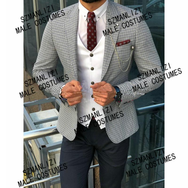 Men's Suits & Blazers Brand 3 Piece 2023 Formal Party Prom Suit Houndstooth Groom Wedding Men Blazer Slim Fit Man TuxedoMen's, Picture shown
Men's Suits & Blazers Brand 3 Piece 2023 Formal Party Prom Suit Houndstooth Groom Wedding Men Blazer Slim Fit Man TuxedoMen's, Picture shown