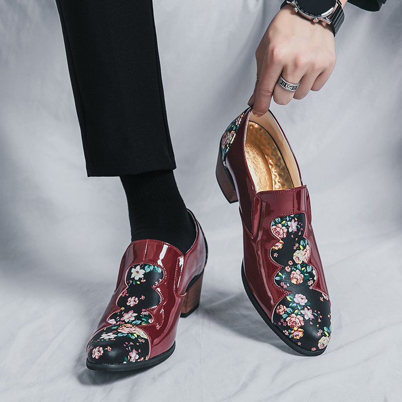 Flower Men Shoes Black Brown Point Toe Slip on Wedding Shoes Fashion Comfortable, Clear
Flower Men Shoes Black Brown Point Toe Slip on Wedding Shoes Fashion Comfortable, Clear