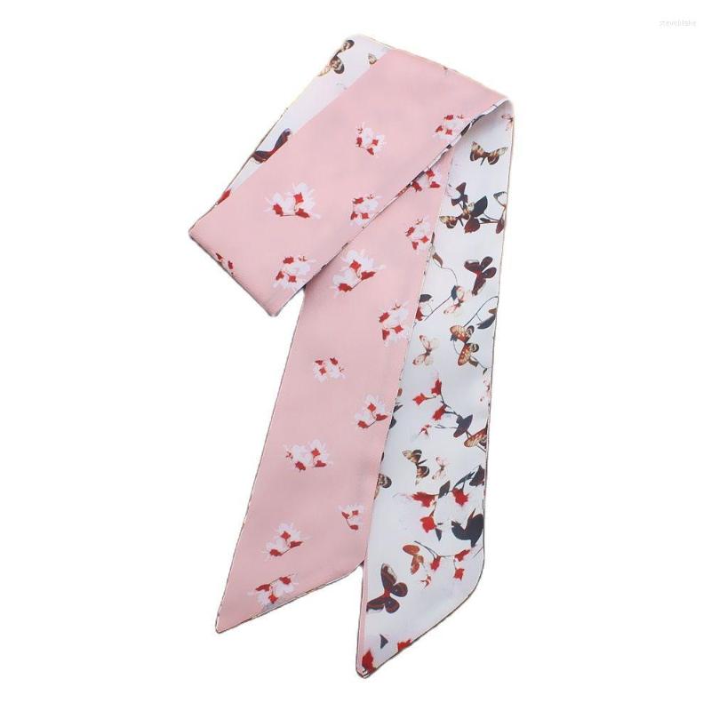 Scarves 95cm 5cm Flower Butterfly Printed Black White Luxury Small Scarf Women Silk Headband Long Ribbons
Scarves 95cm 5cm Flower Butterfly Printed Black White Luxury Small Scarf Women Silk Headband Long Ribbons