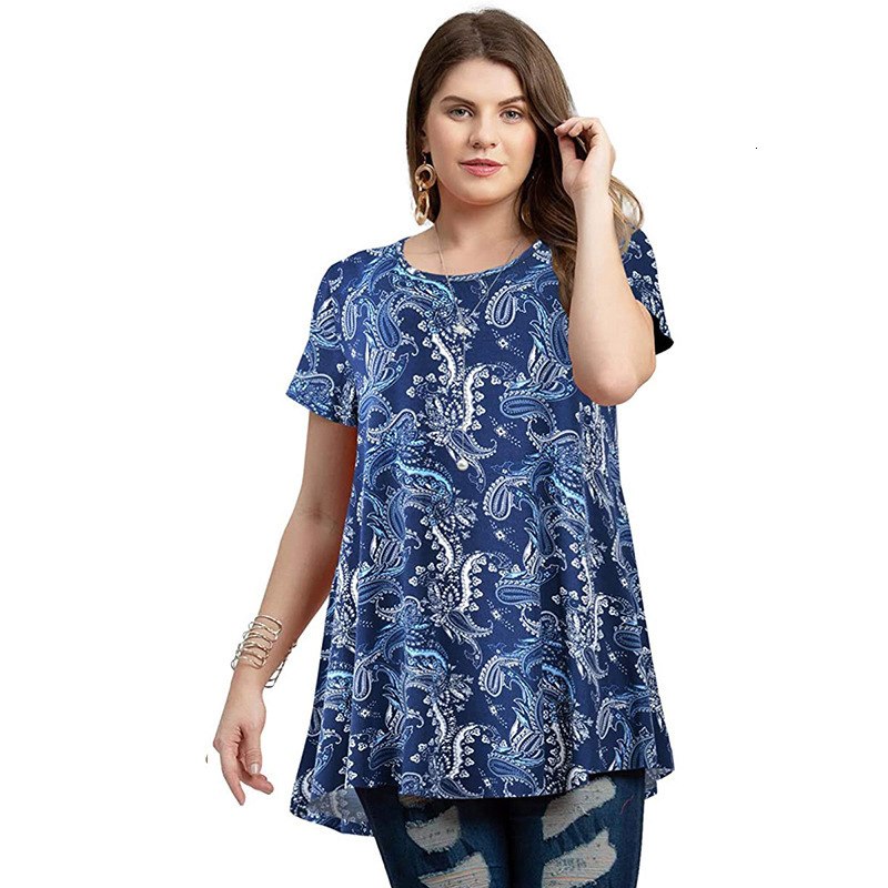 Women's Plus Size T-Shirt Womens Plus Size Tops Summer Short Sleeve Retro Printing Vintage Blouse Tee Female Casual Long Blouse Loose Oversized Ladies Top 230203
Women's Plus Size T-Shirt Womens Plus Size Tops Summer Short Sleeve Retro Printing Vintage Blouse Tee Female Casual Long Blouse Loose Oversized Ladies Top 230203