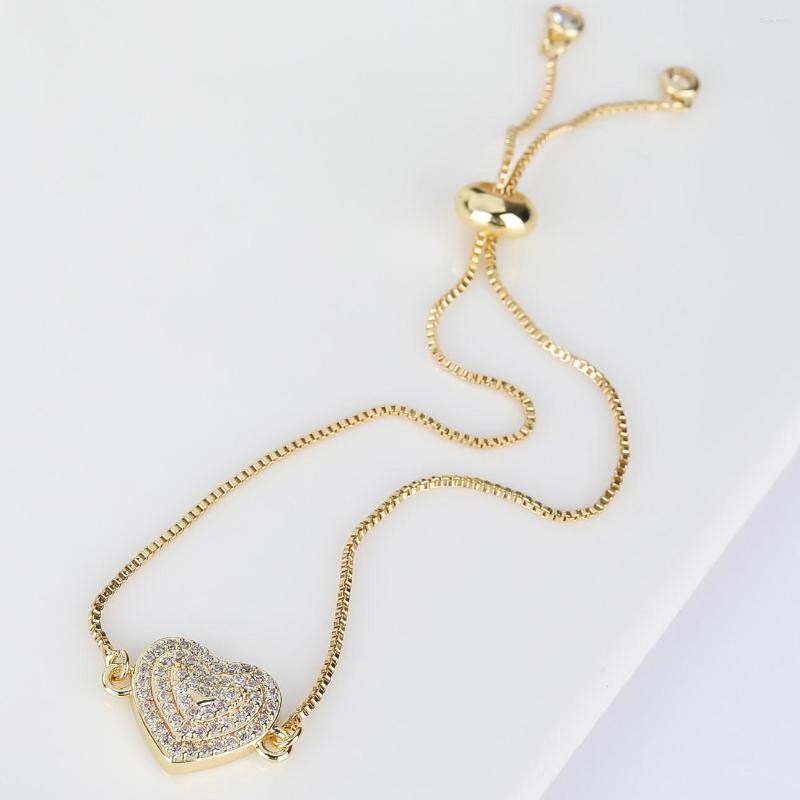 Link Bracelets CZ Heart Charm Bracelet Gold Plated Chain For Women Trend Jewelry Gift 2023 In
Link Bracelets CZ Heart Charm Bracelet Gold Plated Chain For Women Trend Jewelry Gift 2023 In