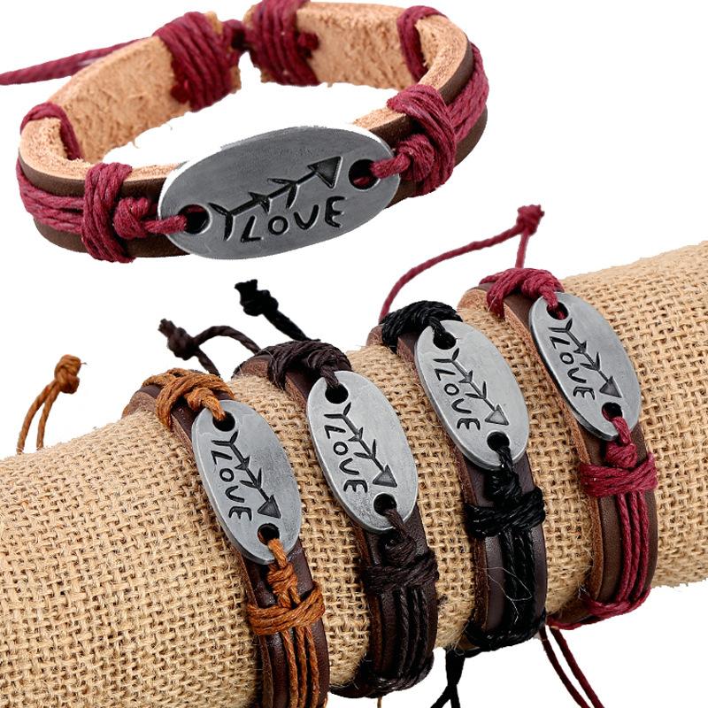 Tennis Bracelets Simple Design Good Quality Love Leather Handcraft Genuine Bangles For Women Men Couple Jewelry AccessoriesTennis
Tennis Bracelets Simple Design Good Quality Love Leather Handcraft Genuine Bangles For Women Men Couple Jewelry AccessoriesTennis