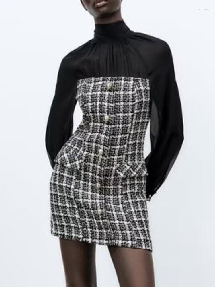 Casual Dresses Kumsvag 2023 Autumn Women Mini Dress Fashion Sweet Veins Chiffon Spliced Bow Long Sleeve Female Elegant Slim Clothing
Casual Dresses Kumsvag 2023 Autumn Women Mini Dress Fashion Sweet Veins Chiffon Spliced Bow Long Sleeve Female Elegant Slim Clothing