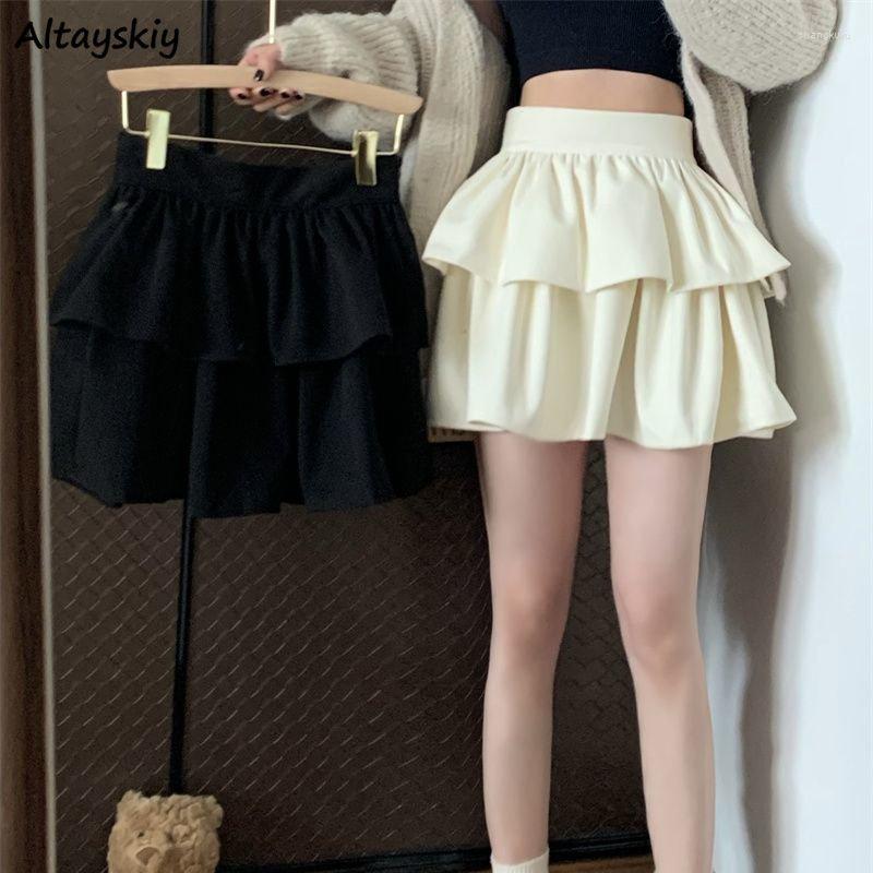 Skirts Women Autumn Casual Ball Gown Ruffles Empire Korean Style All-match Fashion Lovely Girls Solid High Waist Streetwear Soft, Black
Skirts Women Autumn Casual Ball Gown Ruffles Empire Korean Style All-match Fashion Lovely Girls Solid High Waist Streetwear Soft, Black