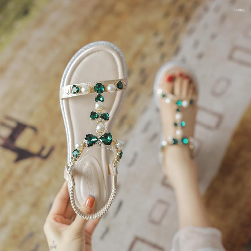 Dress Shoes 2023 Fashion Women Sandals Open Toe Low Wedges T-strap Big Rhinestone Bohemian Summer Sandalias Green Casual, Dark grey
Dress Shoes 2023 Fashion Women Sandals Open Toe Low Wedges T-strap Big Rhinestone Bohemian Summer Sandalias Green Casual, Dark grey
