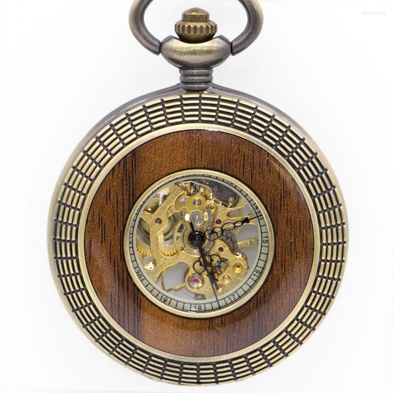 Pocket Watches Vintage Wood Circle Carved Number Dial Mechanical Watch Men Unique Hollow Steampunk Bronze Hand Wind, No box
Pocket Watches Vintage Wood Circle Carved Number Dial Mechanical Watch Men Unique Hollow Steampunk Bronze Hand Wind, No box