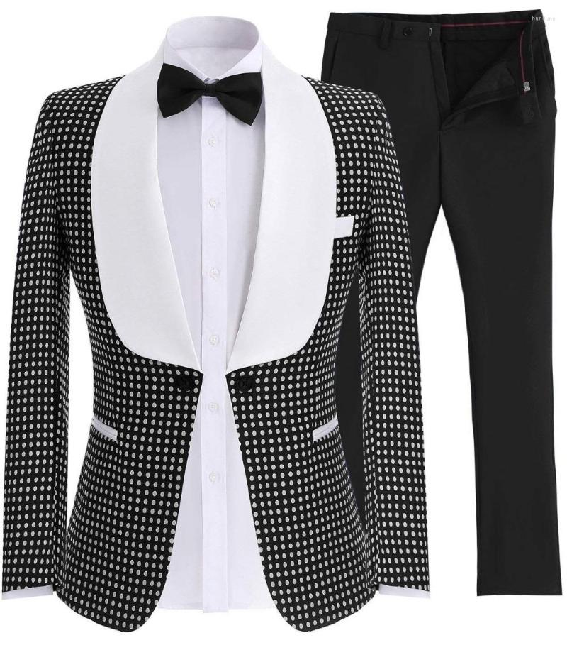 Men's Suits Custom Black Chek Dot White Shawl Lapel Men Wedding Tuxedo Terno Masculino Prom Groom 2 Pcs Slim Fit Blazer Jacket Pant, Black dot
Men's Suits Custom Black Chek Dot White Shawl Lapel Men Wedding Tuxedo Terno Masculino Prom Groom 2 Pcs Slim Fit Blazer Jacket Pant, Black dot