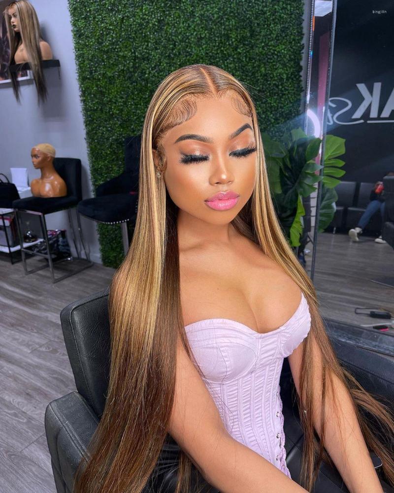 Poker Face Straight 4/27 Honey Blond Ombre Color Highlight T Part Lace Human Hair Wigs For Women 13X1 Remy, Picture shown
Poker Face Straight 4/27 Honey Blond Ombre Color Highlight T Part Lace Human Hair Wigs For Women 13X1 Remy, Picture shown